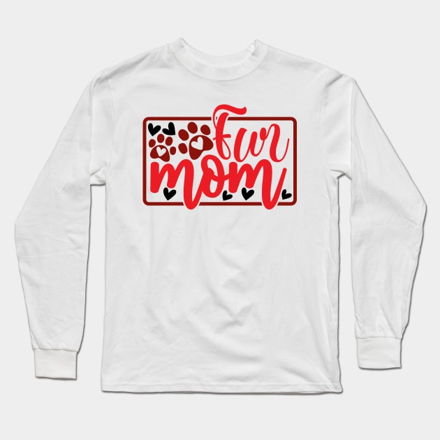 FUR MAMA Long Sleeve T-Shirt by Misfit04